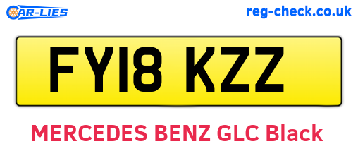 FY18KZZ are the vehicle registration plates.