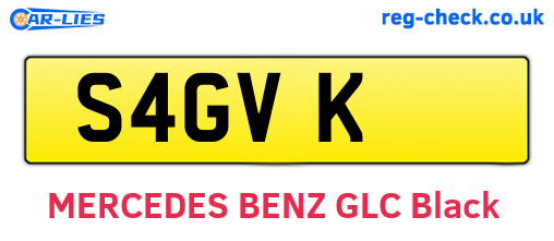 S4GVK are the vehicle registration plates.