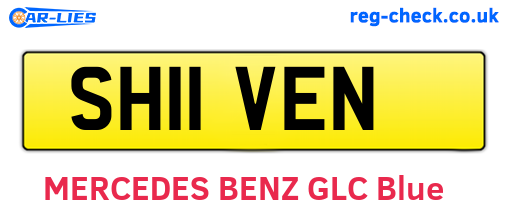 SH11VEN are the vehicle registration plates.