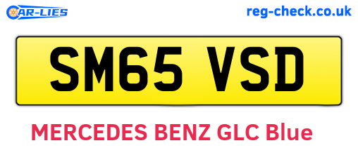 SM65VSD are the vehicle registration plates.