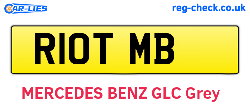 R10TMB are the vehicle registration plates.
