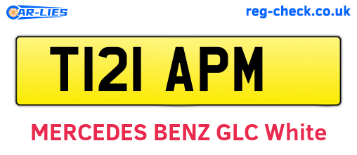 T121APM are the vehicle registration plates.