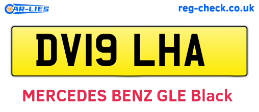 DV19LHA are the vehicle registration plates.
