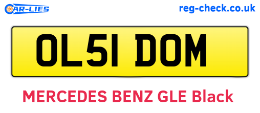 OL51DOM are the vehicle registration plates.