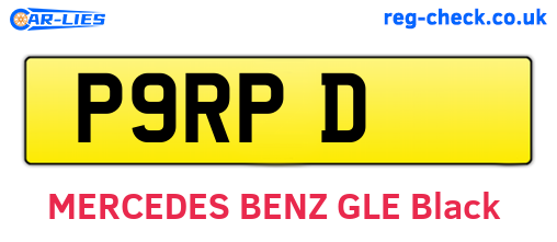 P9RPD are the vehicle registration plates.