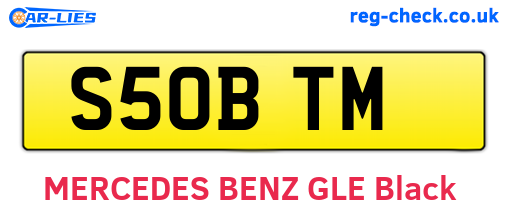 S50BTM are the vehicle registration plates.