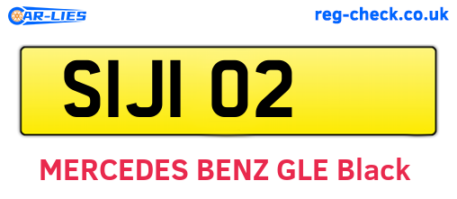 SIJ102 are the vehicle registration plates.
