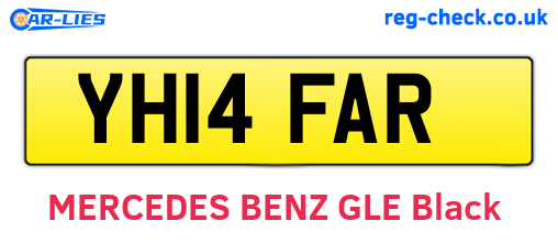 YH14FAR are the vehicle registration plates.