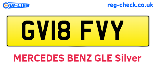 GV18FVY are the vehicle registration plates.