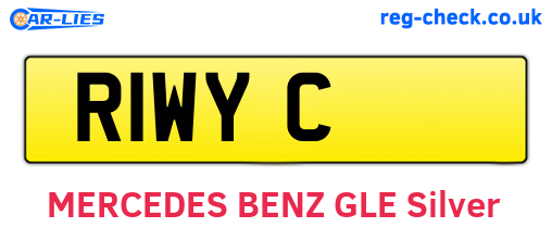 R1WYC are the vehicle registration plates.