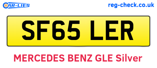 SF65LER are the vehicle registration plates.
