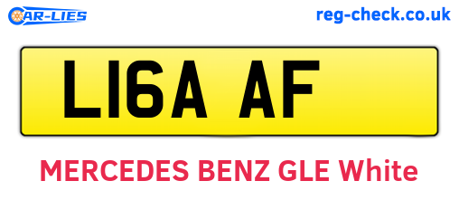 L16AAF are the vehicle registration plates.