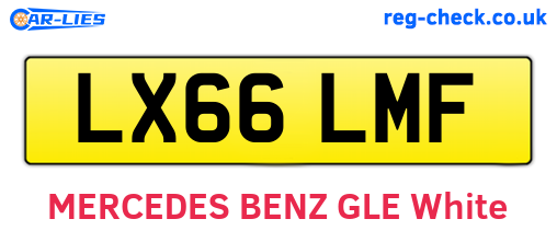 LX66LMF are the vehicle registration plates.