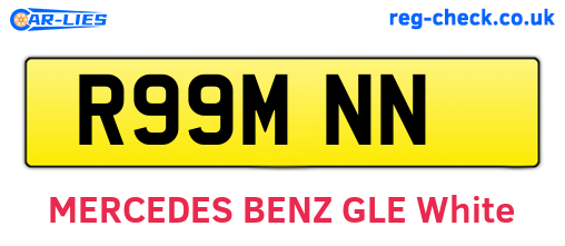 R99MNN are the vehicle registration plates.