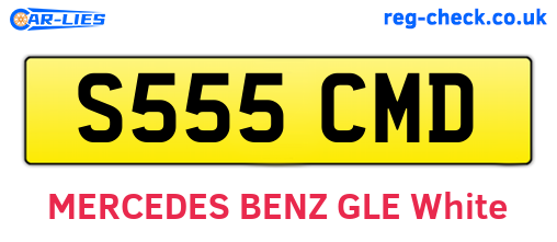 S555CMD are the vehicle registration plates.