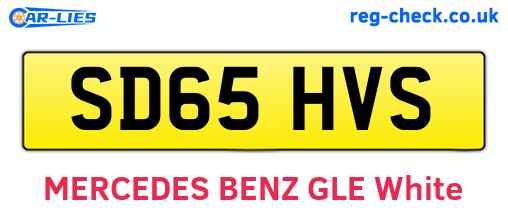 SD65HVS are the vehicle registration plates.