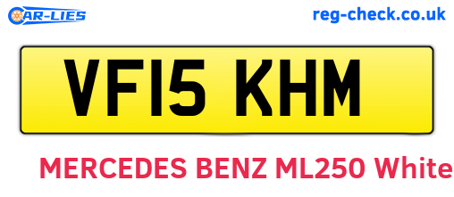 VF15KHM are the vehicle registration plates.