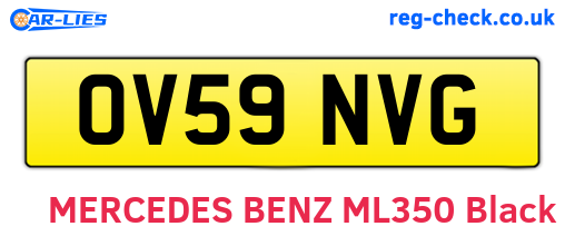 OV59NVG are the vehicle registration plates.