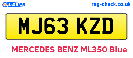 MJ63KZD are the vehicle registration plates.