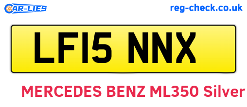 LF15NNX are the vehicle registration plates.