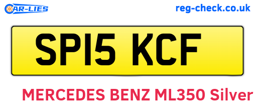 SP15KCF are the vehicle registration plates.