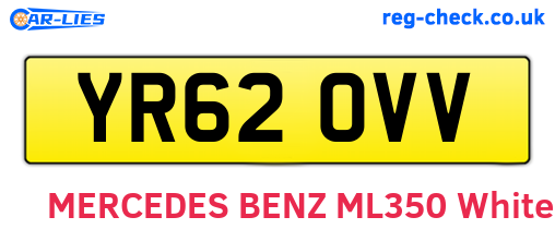YR62OVV are the vehicle registration plates.