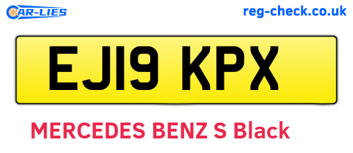 EJ19KPX are the vehicle registration plates.