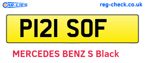 P121SOF are the vehicle registration plates.