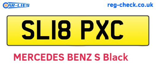SL18PXC are the vehicle registration plates.