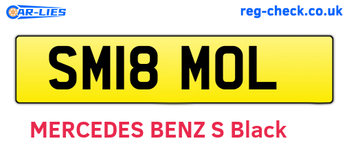 SM18MOL are the vehicle registration plates.