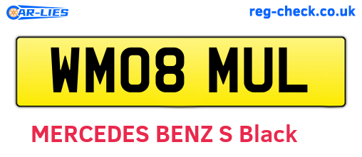 WM08MUL are the vehicle registration plates.