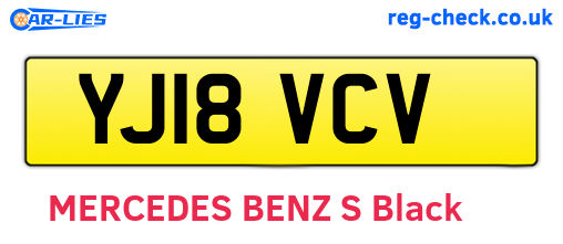 YJ18VCV are the vehicle registration plates.