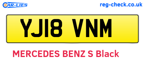 YJ18VNM are the vehicle registration plates.