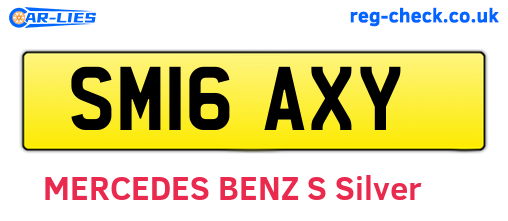 SM16AXY are the vehicle registration plates.