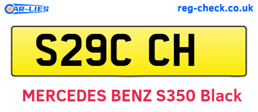 S29CCH are the vehicle registration plates.