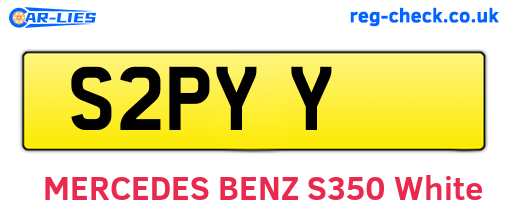 S2PYY are the vehicle registration plates.