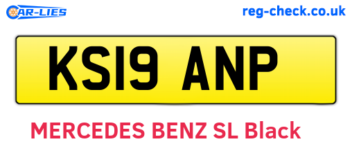 KS19ANP are the vehicle registration plates.