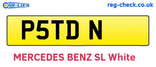 P5TDN are the vehicle registration plates.