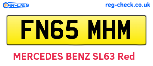FN65MHM are the vehicle registration plates.