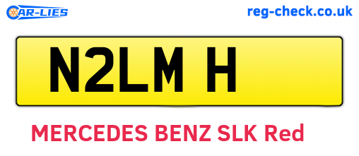 N2LMH are the vehicle registration plates.