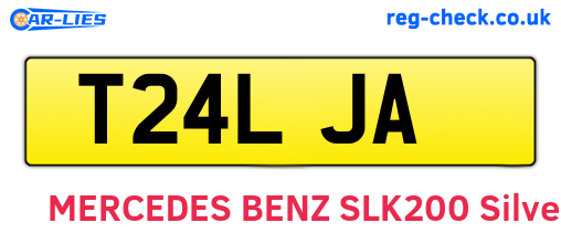 T24LJA are the vehicle registration plates.