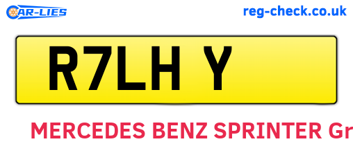 R7LHY are the vehicle registration plates.