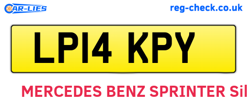 LP14KPY are the vehicle registration plates.