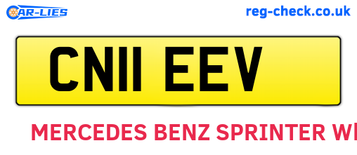 CN11EEV are the vehicle registration plates.
