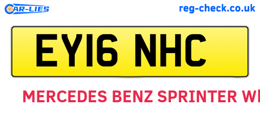EY16NHC are the vehicle registration plates.