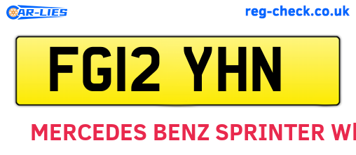 FG12YHN are the vehicle registration plates.