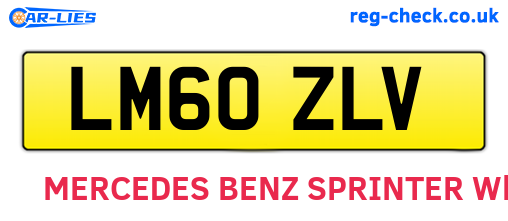LM60ZLV are the vehicle registration plates.