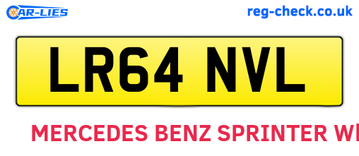 LR64NVL are the vehicle registration plates.