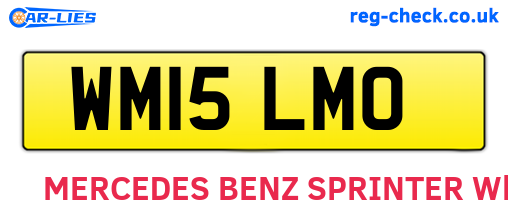 WM15LMO are the vehicle registration plates.