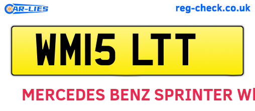 WM15LTT are the vehicle registration plates.